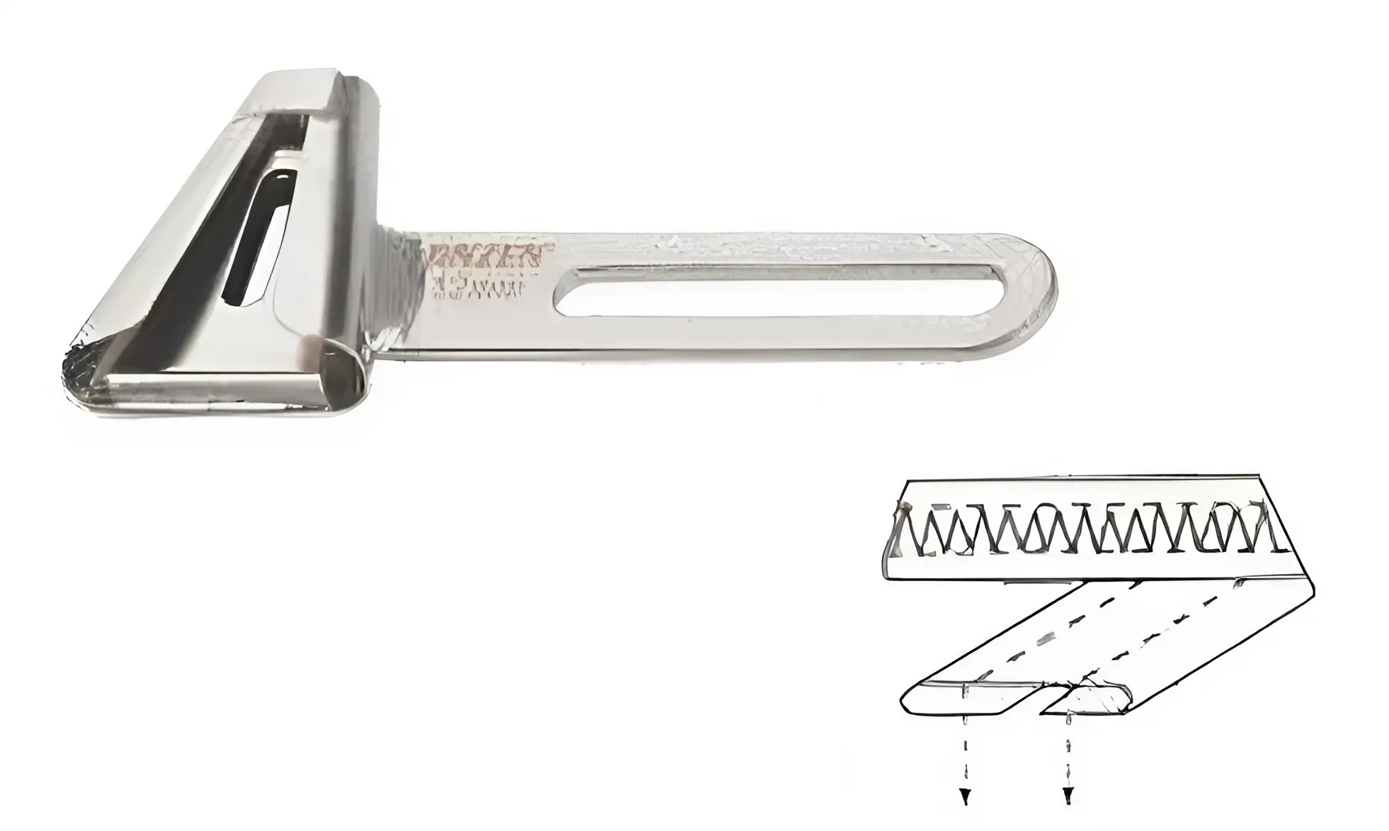 BỘ GẤP DÂY ĐAI CHO MÁY MAY DÂY ĐAI CÓ LƯỠI CẮT